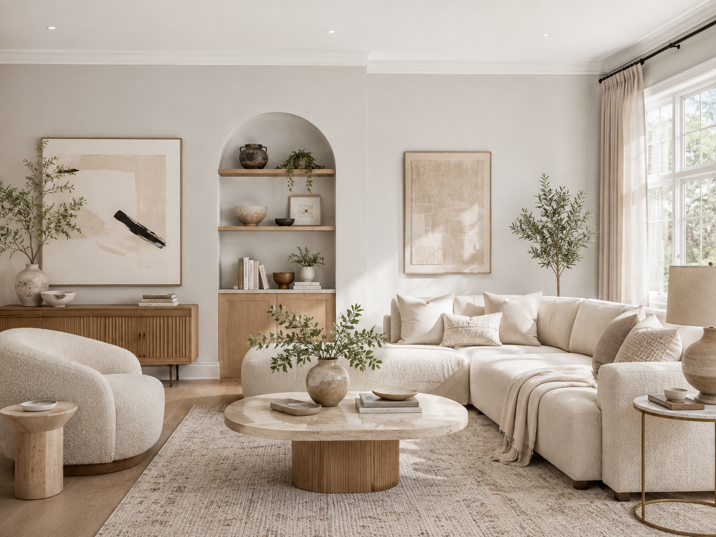 Interior con luz natural